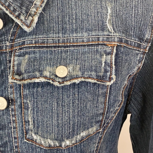 MAMA denim jacket Size S/M - Picture 4 of 4